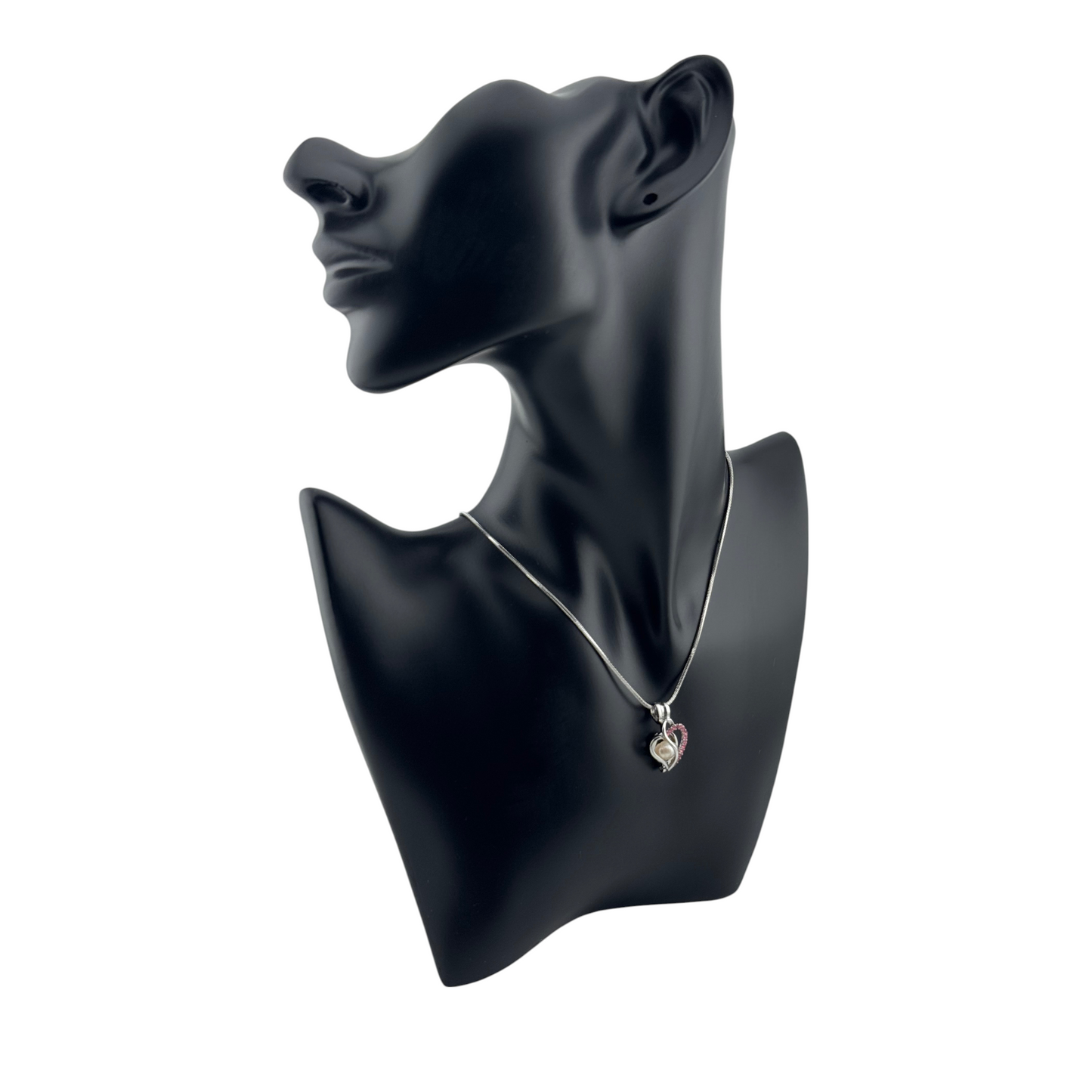 Silver-tone Heart Necklace