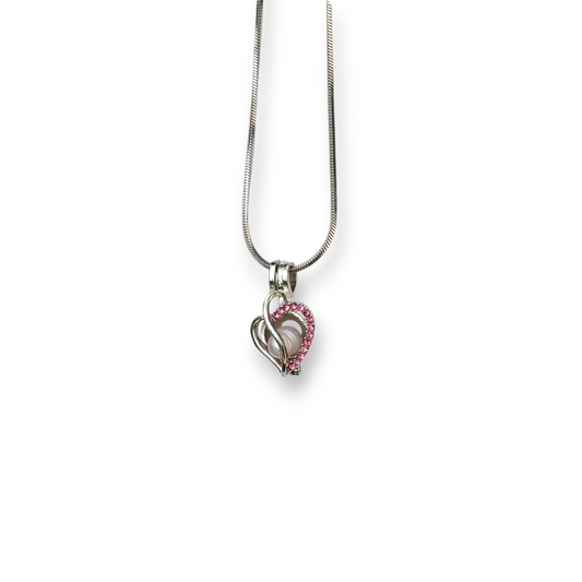 Silver-tone Heart Necklace